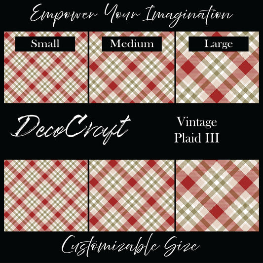 DecoCraft Christmas - Vintage Plaid III