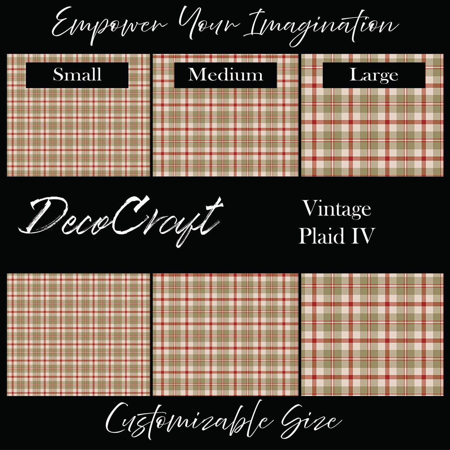 DecoCraft Christmas - Vintage Plaid IV