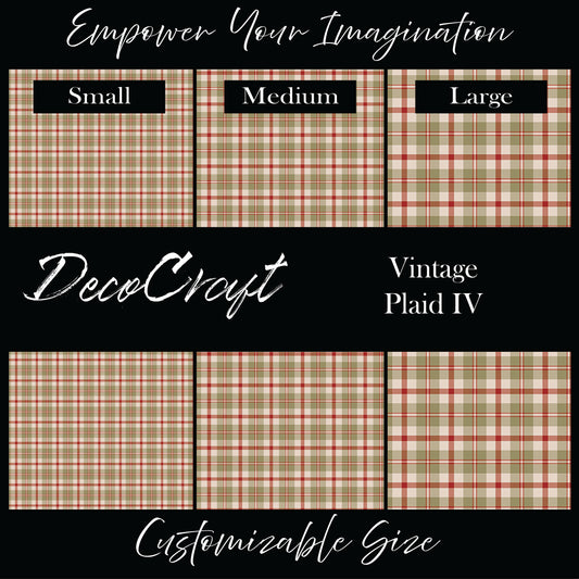 DecoCraft Christmas - Vintage Plaid IV