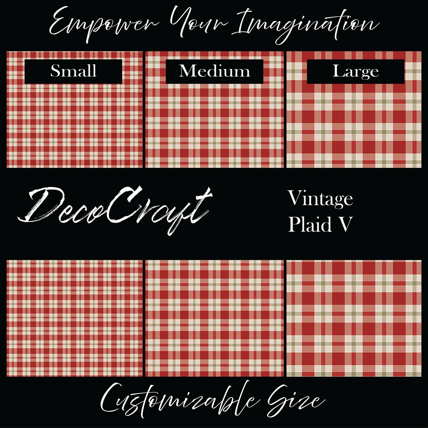 DecoCraft Christmas - Vintage Plaid V