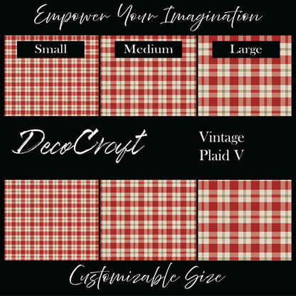 DecoCraft Christmas - Vintage Plaid V