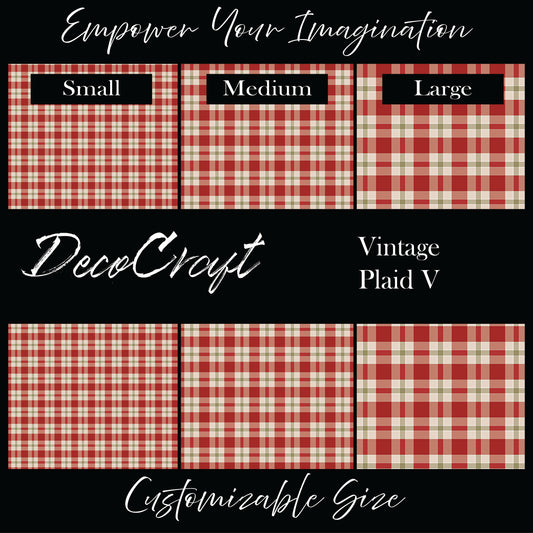 DecoCraft Christmas - Vintage Plaid V