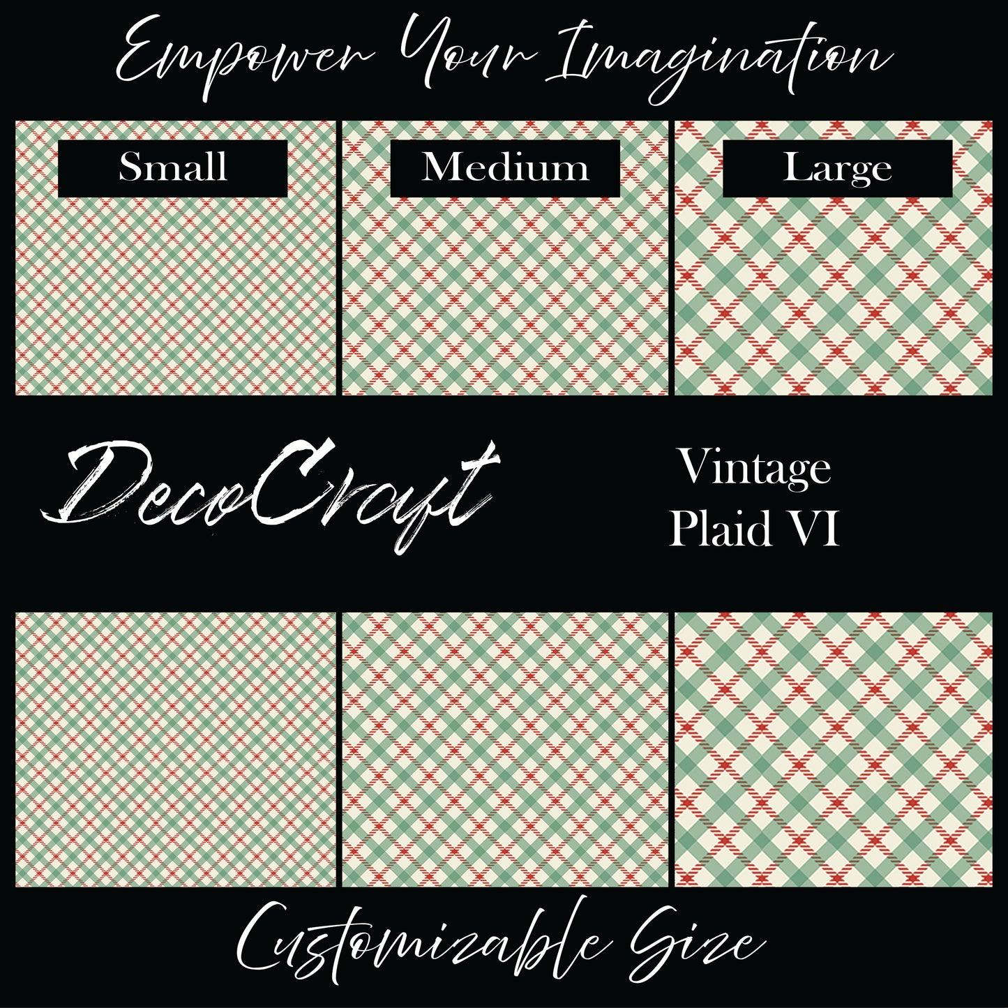 DecoCraft Christmas - Vintage Plaid VI