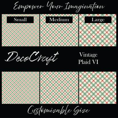 DecoCraft Christmas - Vintage Plaid VI