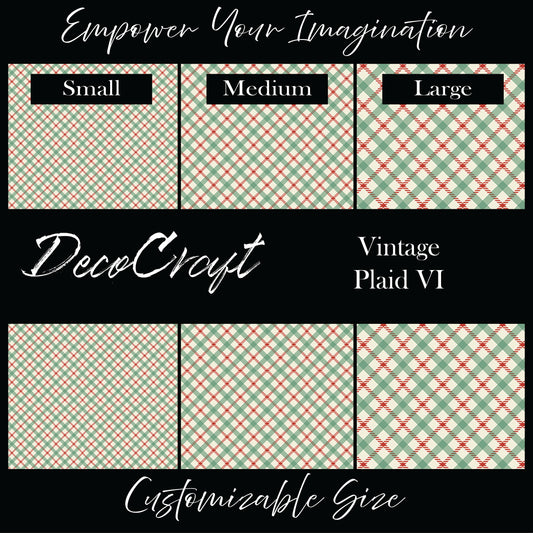 DecoCraft Christmas - Vintage Plaid VI