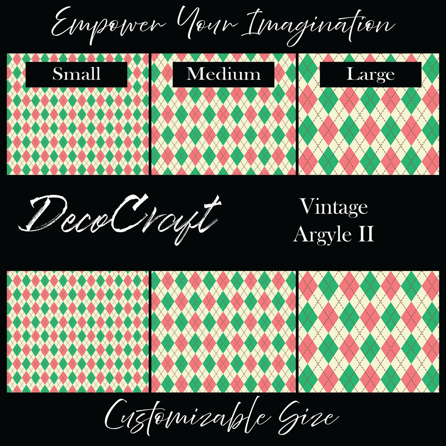 DecoCraft Christmas - Vintage Argyle II
