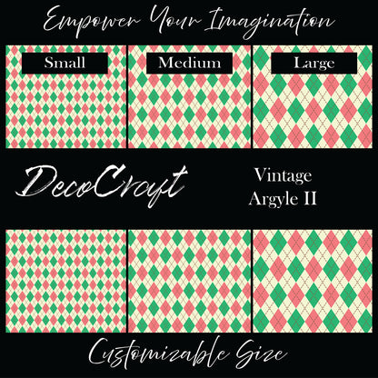 DecoCraft Christmas - Vintage Argyle II