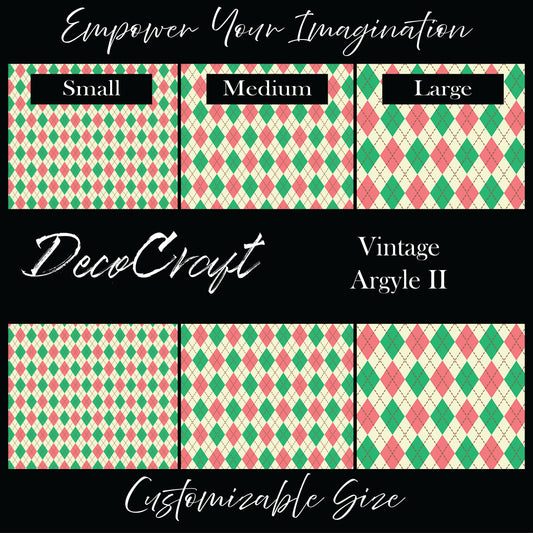 DecoCraft Christmas - Vintage Argyle II