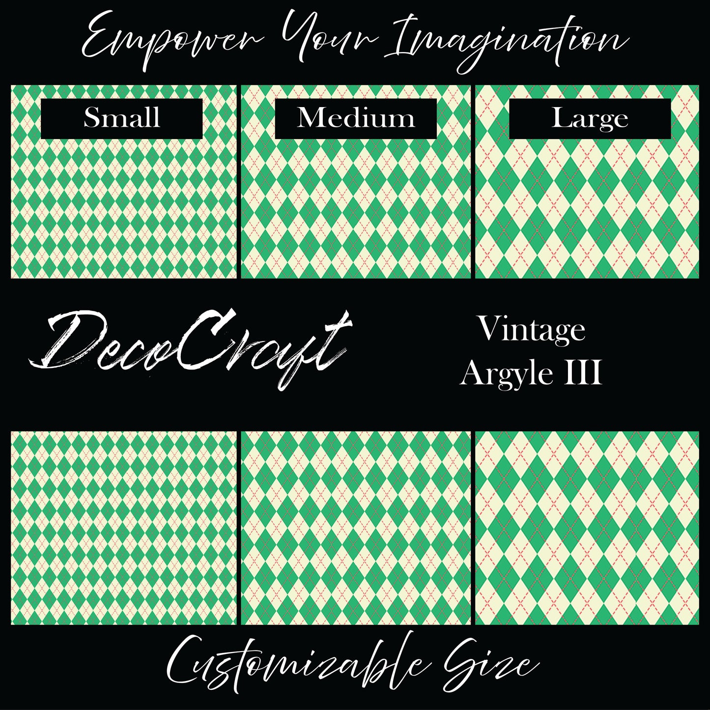 DecoCraft Christmas - Vintage Argyle III