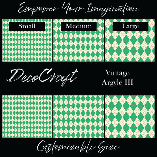 DecoCraft Christmas - Vintage Argyle III