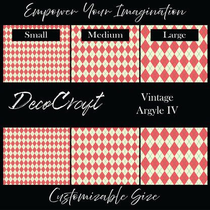 DecoCraft Christmas - Vintage Argyle IV