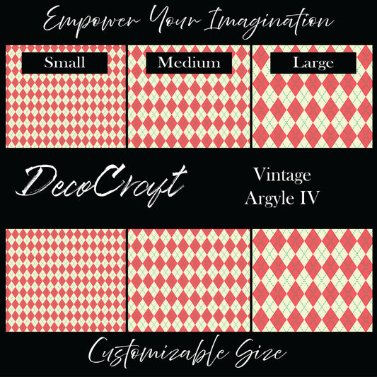 DecoCraft Christmas - Vintage Argyle IV