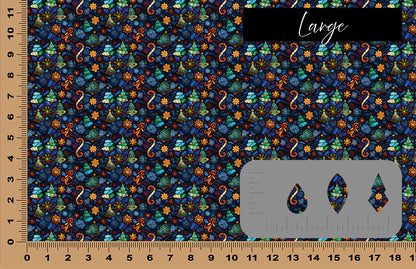 DecoCraft Christmas - Stained Glass - Blue Christmas