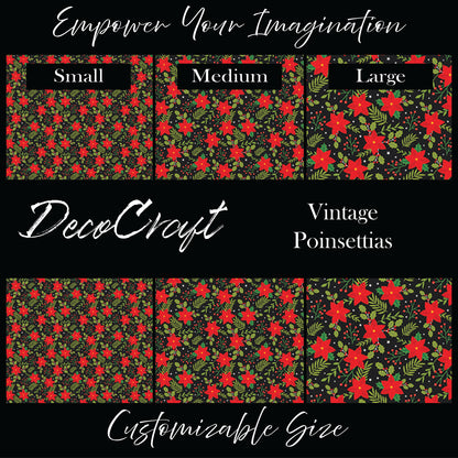 DecoCraft Christmas - Vintage Poinsettias