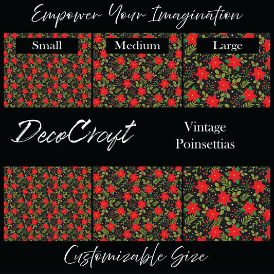 DecoCraft Christmas - Vintage Poinsettias