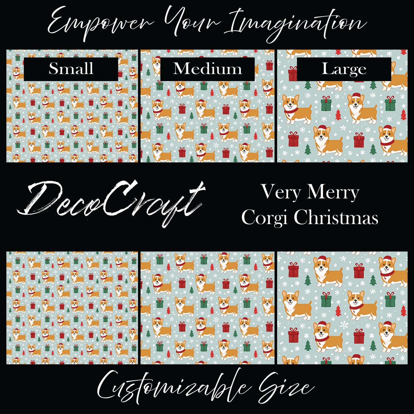 DecoCraft Christmas - Very Merry Corgi Christmas
