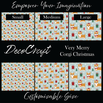 DecoCraft Christmas - Very Merry Corgi Christmas