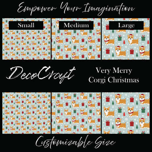 DecoCraft Christmas - Very Merry Corgi Christmas