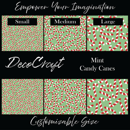 DecoCraft Christmas - Mint Candy Canes