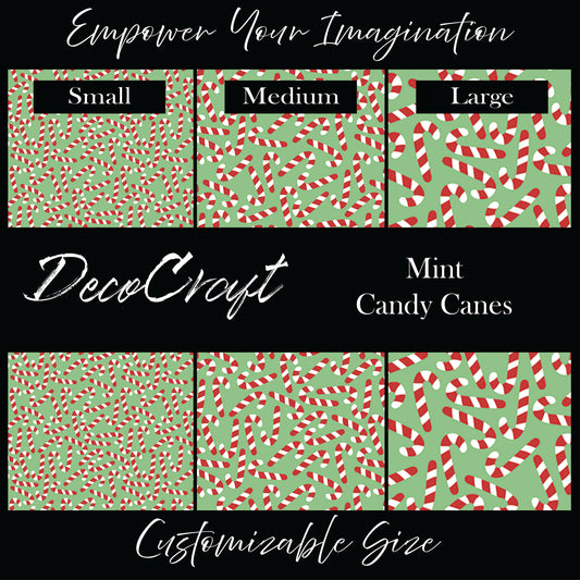 DecoCraft Christmas - Mint Candy Canes