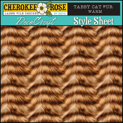 DecoCraft - Cherokee Rose - Style Sheet - Warm Tabby Cat Fur