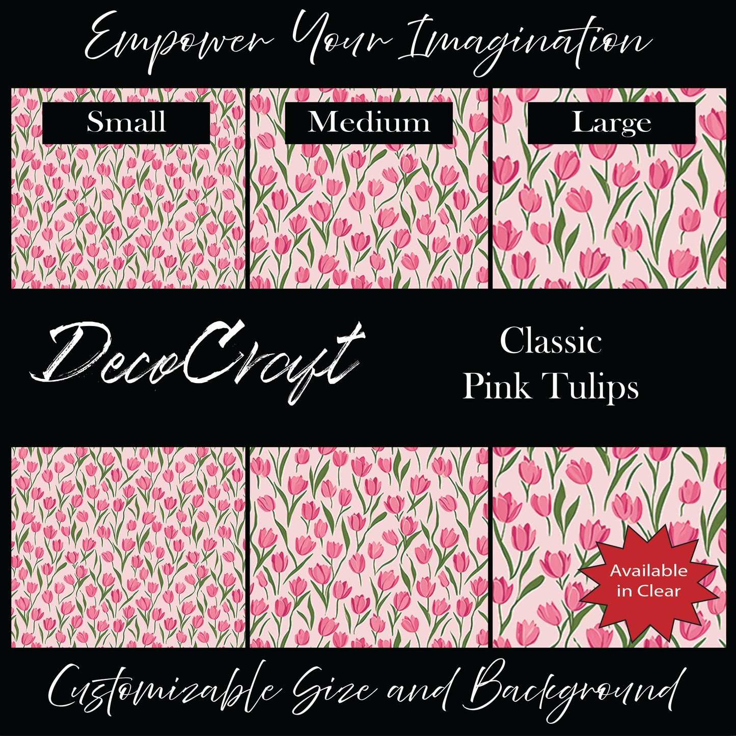 DecoCraft - Flowers & Greenery - Classic Pink Tulips