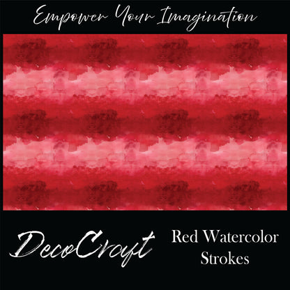 DecoCraft - Abstract - Red Watercolor Strokes