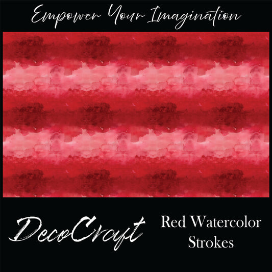 DecoCraft - Abstract - Red Watercolor Strokes