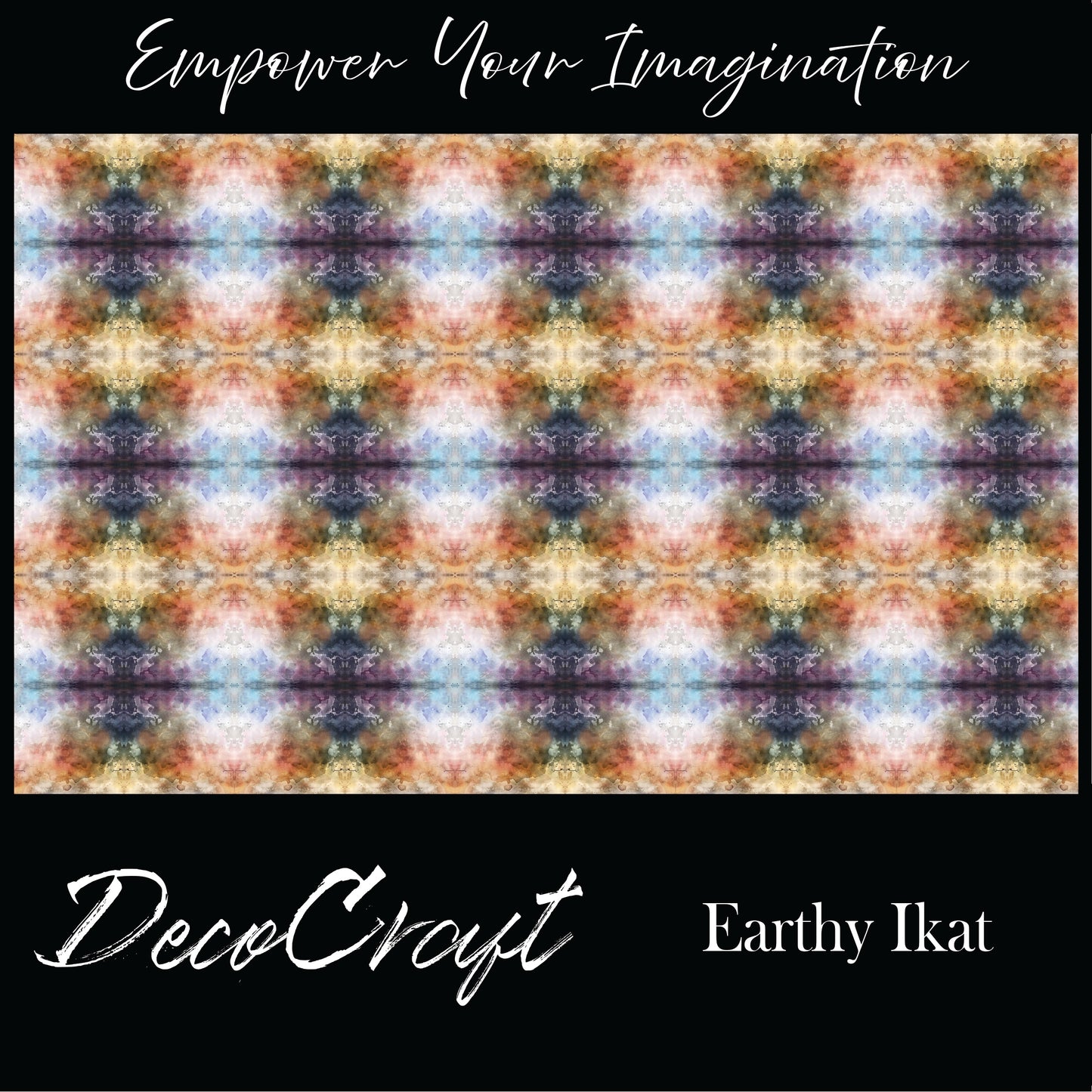 DecoCraft - Abstract - Earthy Ikat