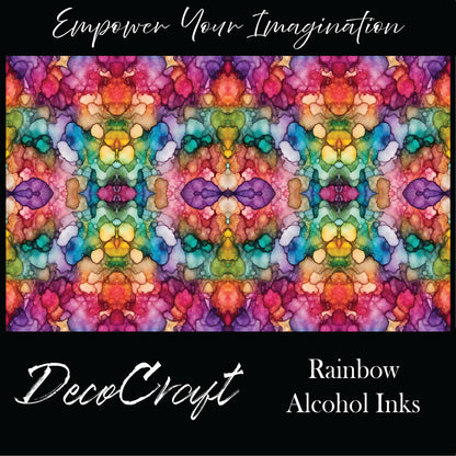 DecoCraft - Abstract - Rainbow Alcohol Inks