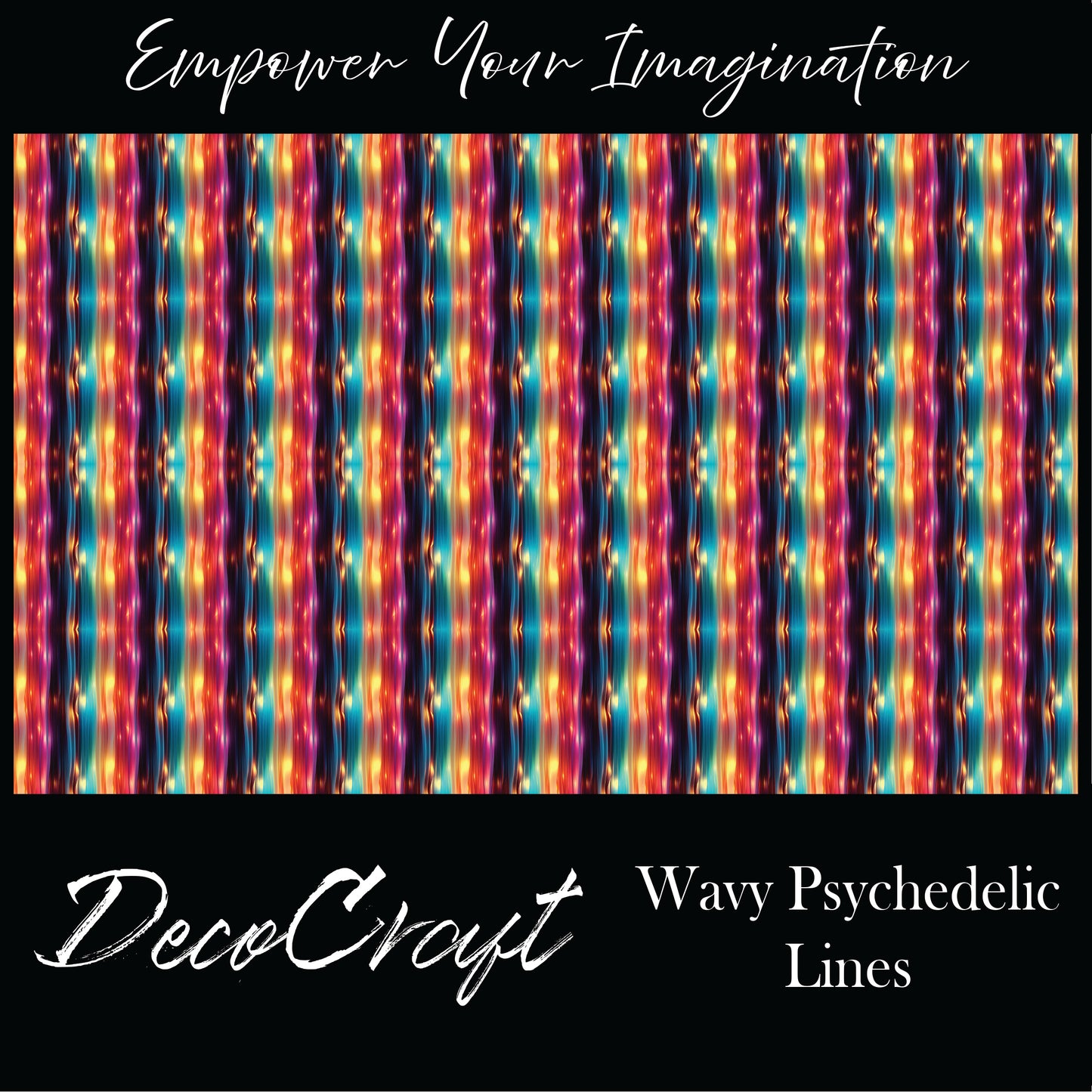 DecoCraft - Abstract - Wavy Psychedelic Lines