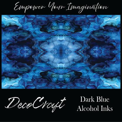 DecoCraft - Abstract - Dark Blue Alcohol Inks