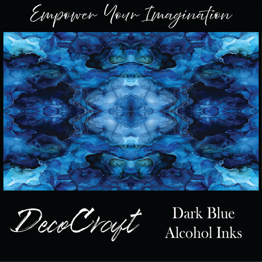 DecoCraft - Abstract - Dark Blue Alcohol Inks