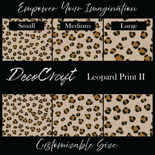 DecoCraft - Animals, Birds, & Bugs - Leopard Print II