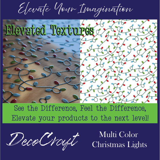 DecoCraft - Elevated Textures - Christmas - Multi-Colored Christmas Lights