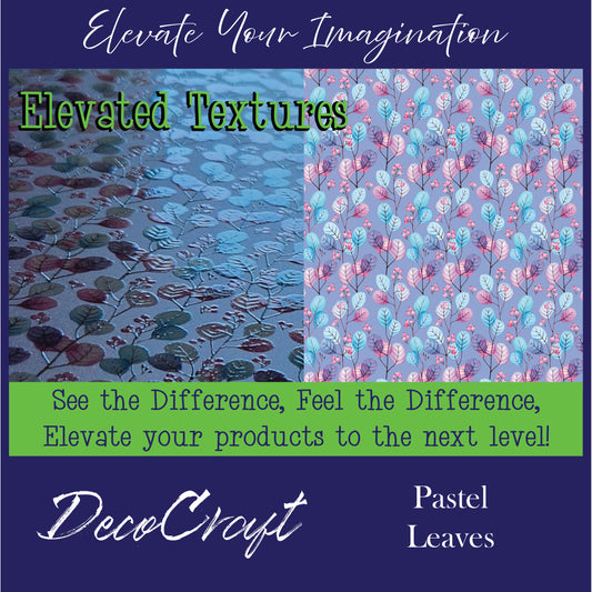 DecoCraft Elevated Textures - Pastel Leaves