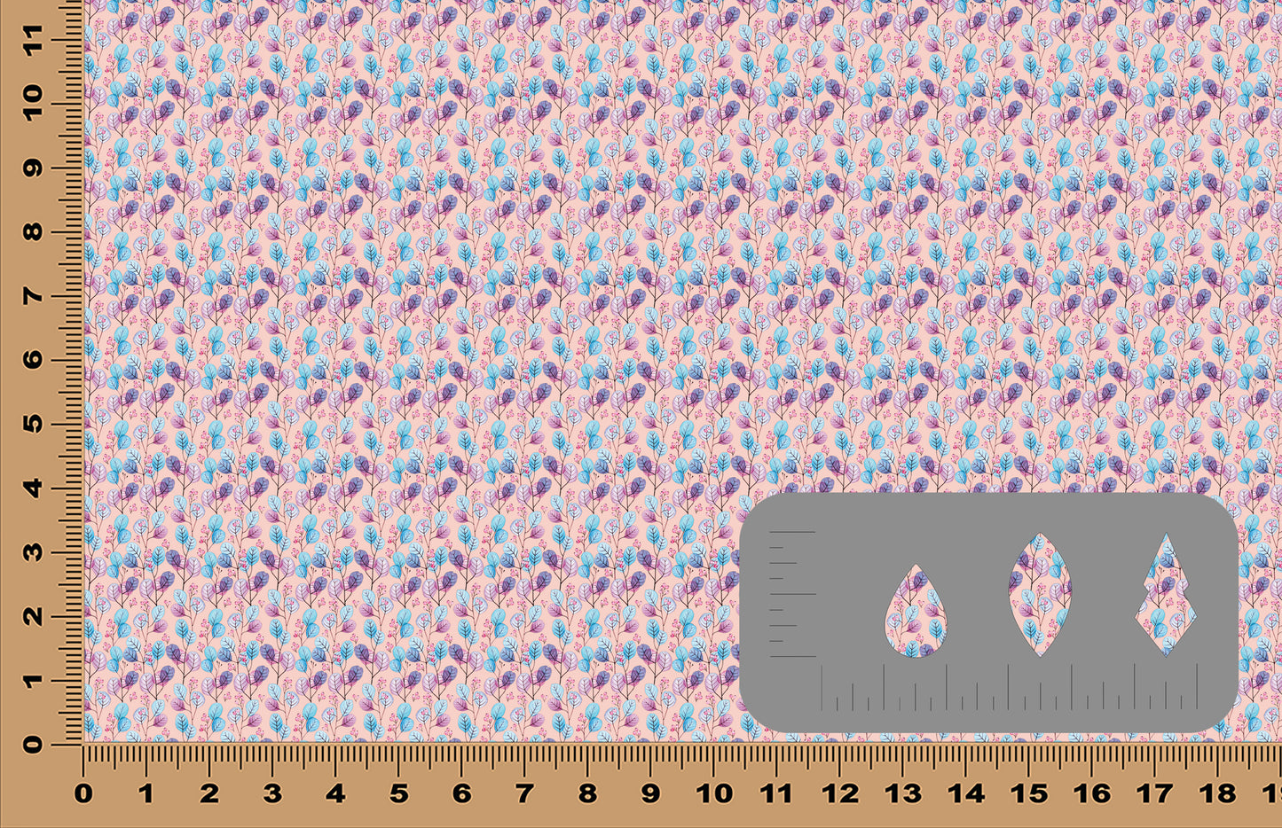 DecoCraft Elevated Textures - Pastel Leaves