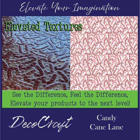 DecoCraft - Elevated Textures - Christmas - Candy Cane Lane