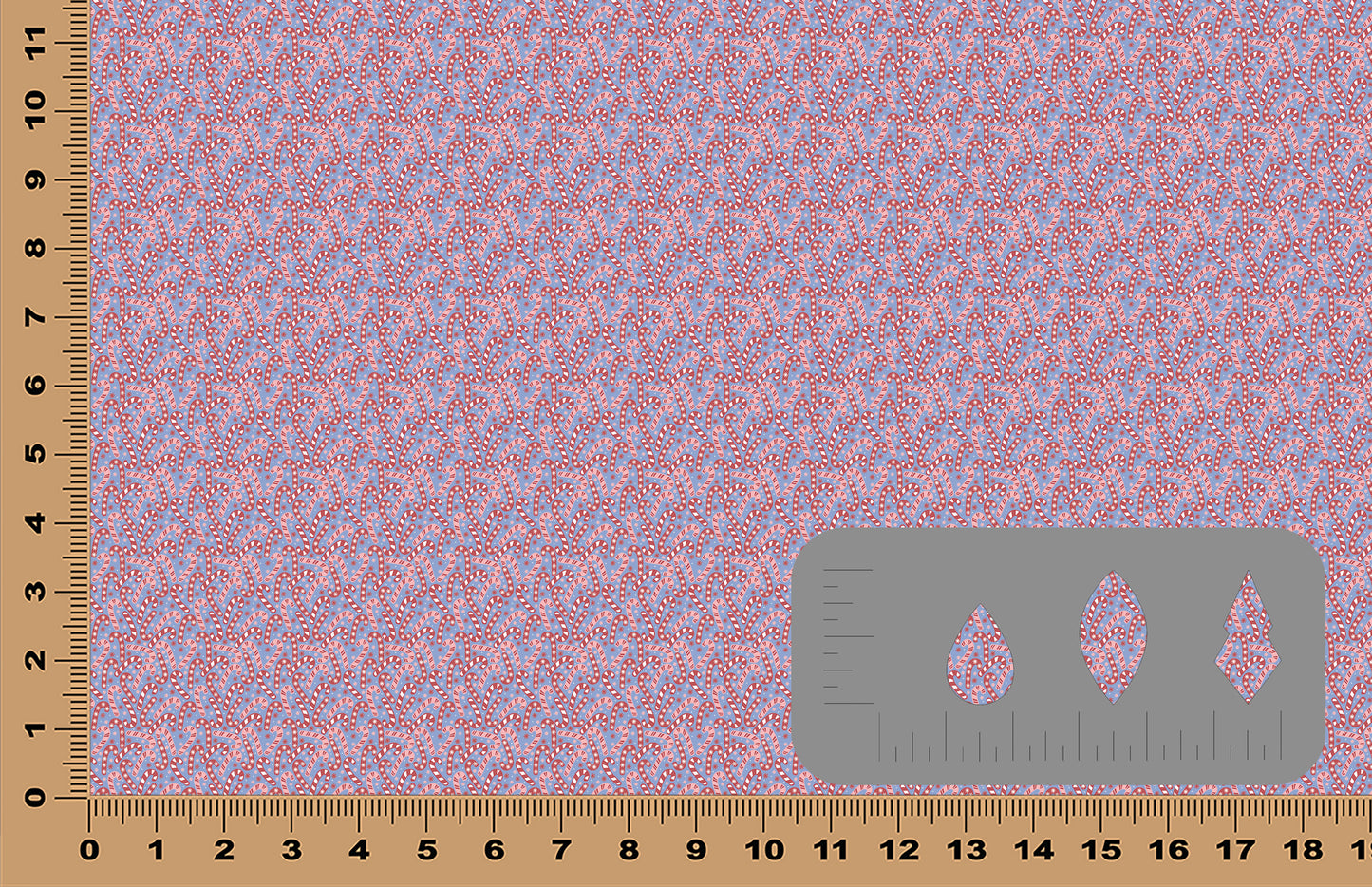 DecoCraft - Elevated Textures - Christmas - Candy Cane Lane