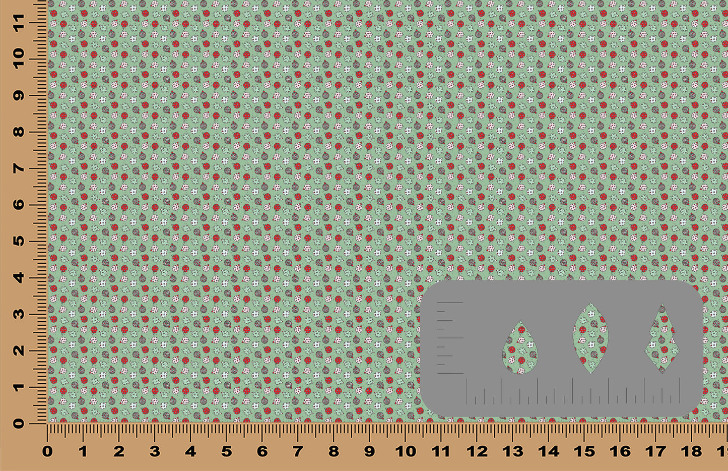 DecoCraft - Elevated Textures - Christmas - Scattered Retro Ornament Party