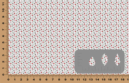 DecoCraft - Elevated Textures - Christmas - Scattered Retro Ornament Party