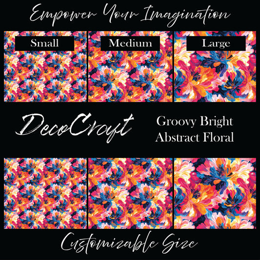 DecoCraft - Flowers & Greenery - Groovy Bright Abstract Floral