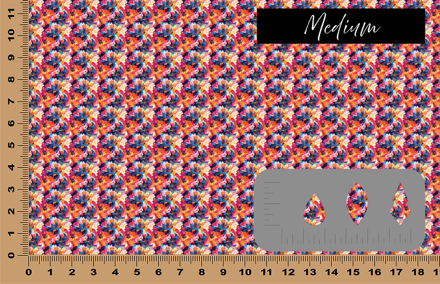 DecoCraft - Flowers & Greenery - Groovy Bright Abstract Floral