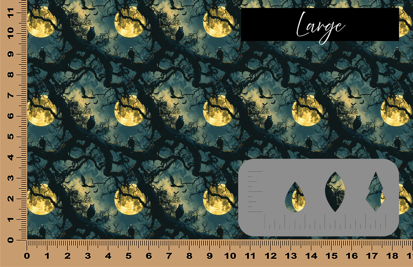 DecoCraft - Halloween - Spooky Moon Owls