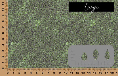DecoCraft - Halloween - Green Spooky Swirls