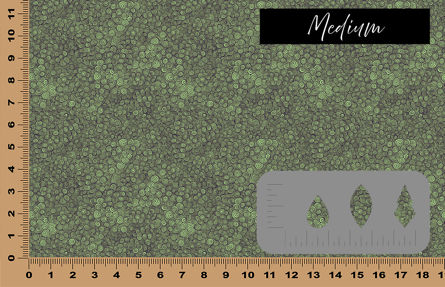 DecoCraft - Halloween - Green Spooky Swirls