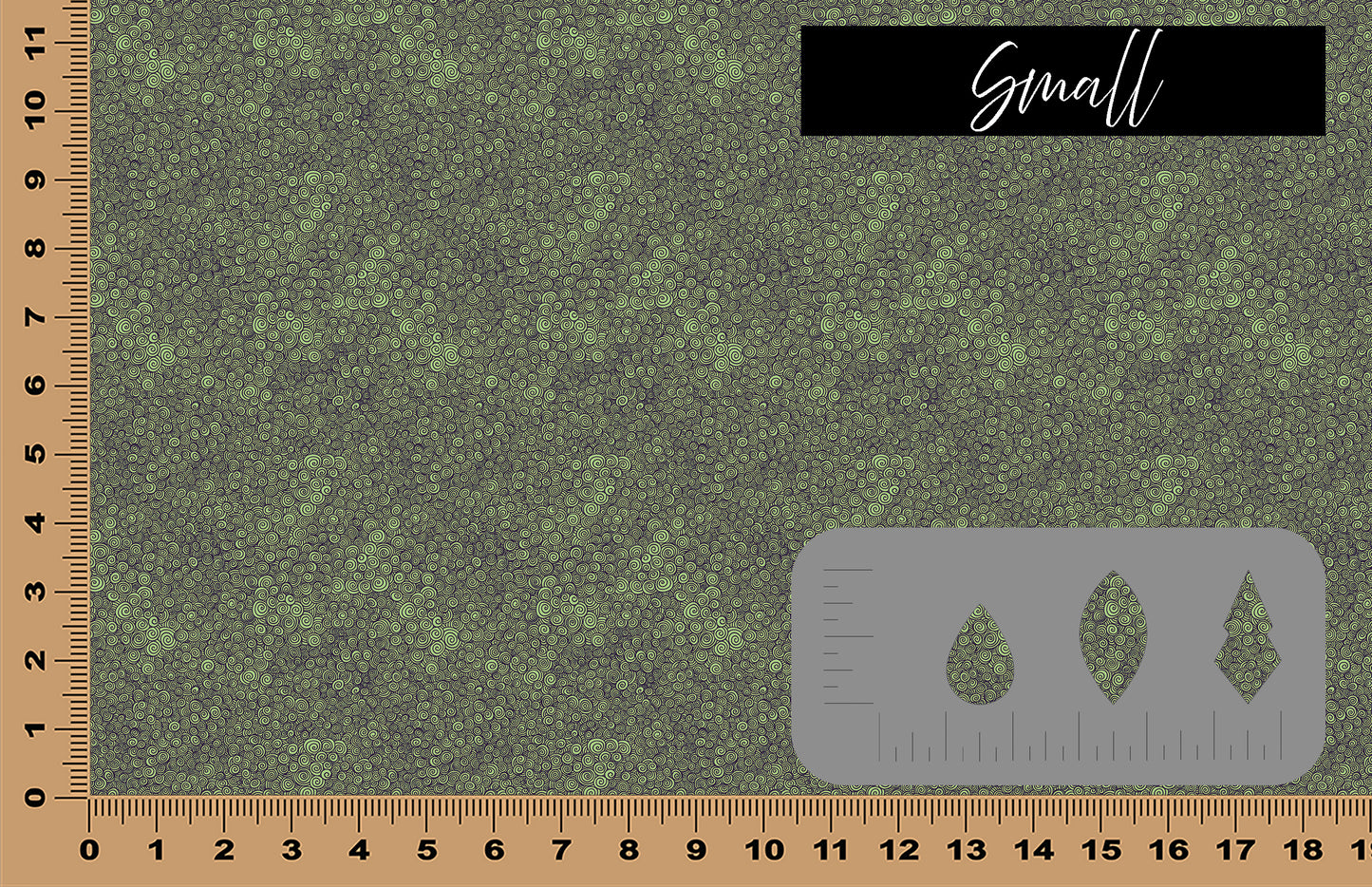 DecoCraft - Halloween - Green Spooky Swirls
