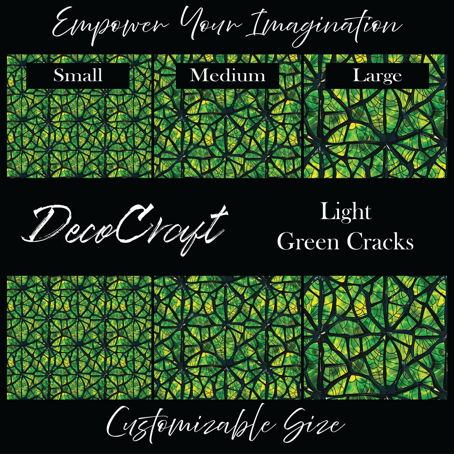 DecoCraft - Halloween - Lime Green Cracks