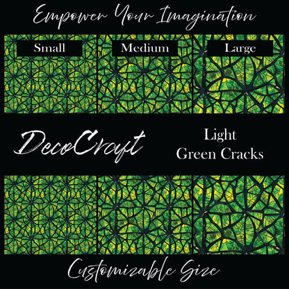 DecoCraft - Halloween - Lime Green Cracks