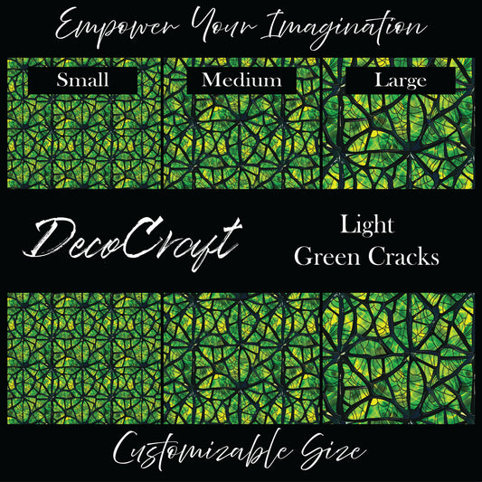 DecoCraft - Halloween - Lime Green Cracks